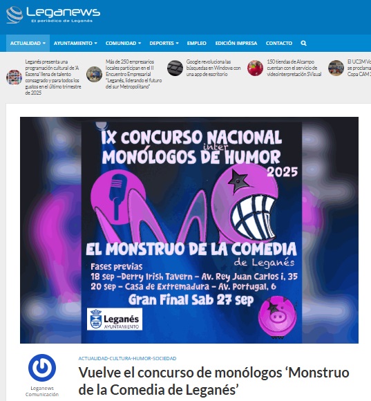 Noticia de Comienzo de Concuros en Leganews