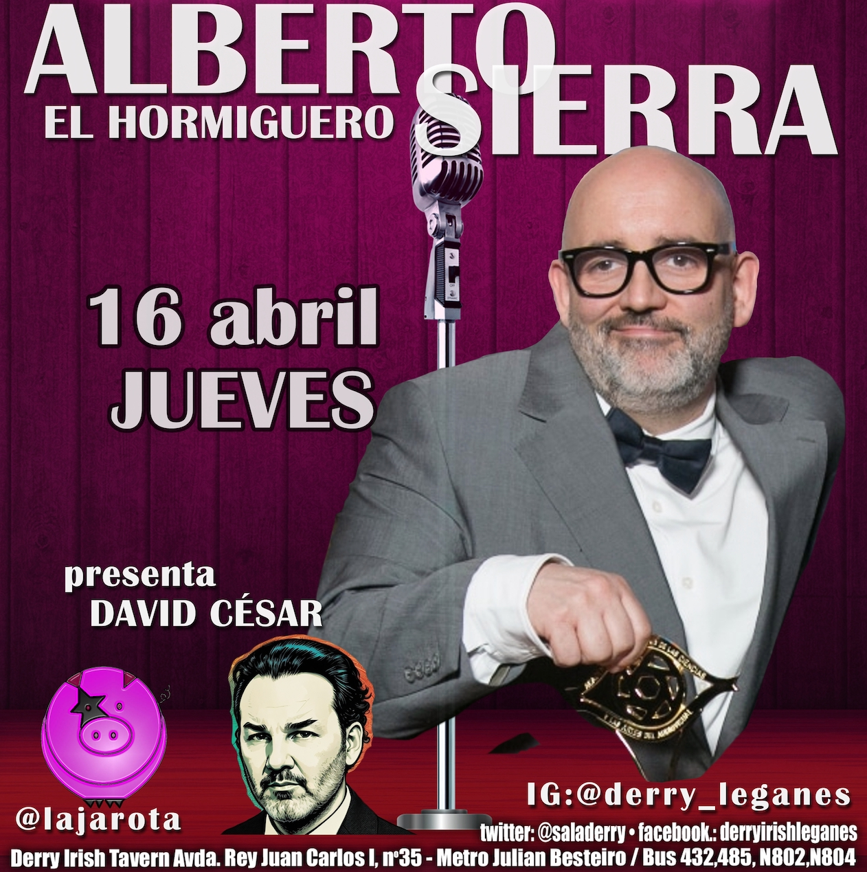 Alberto Sierra en Derrysas